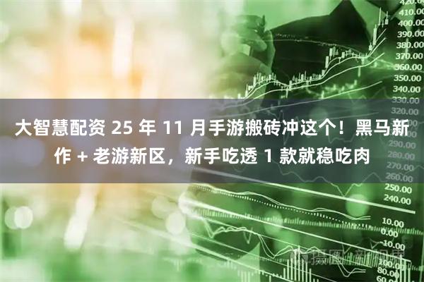 大智慧配资 25 年 11 月手游搬砖冲这个！黑马新作 + 老游新区，新手吃透 1 款就稳吃肉