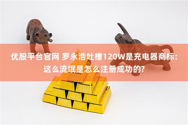 优股平台官网 罗永浩吐槽120W是充电器商标：这么流氓是怎么注册成功的?